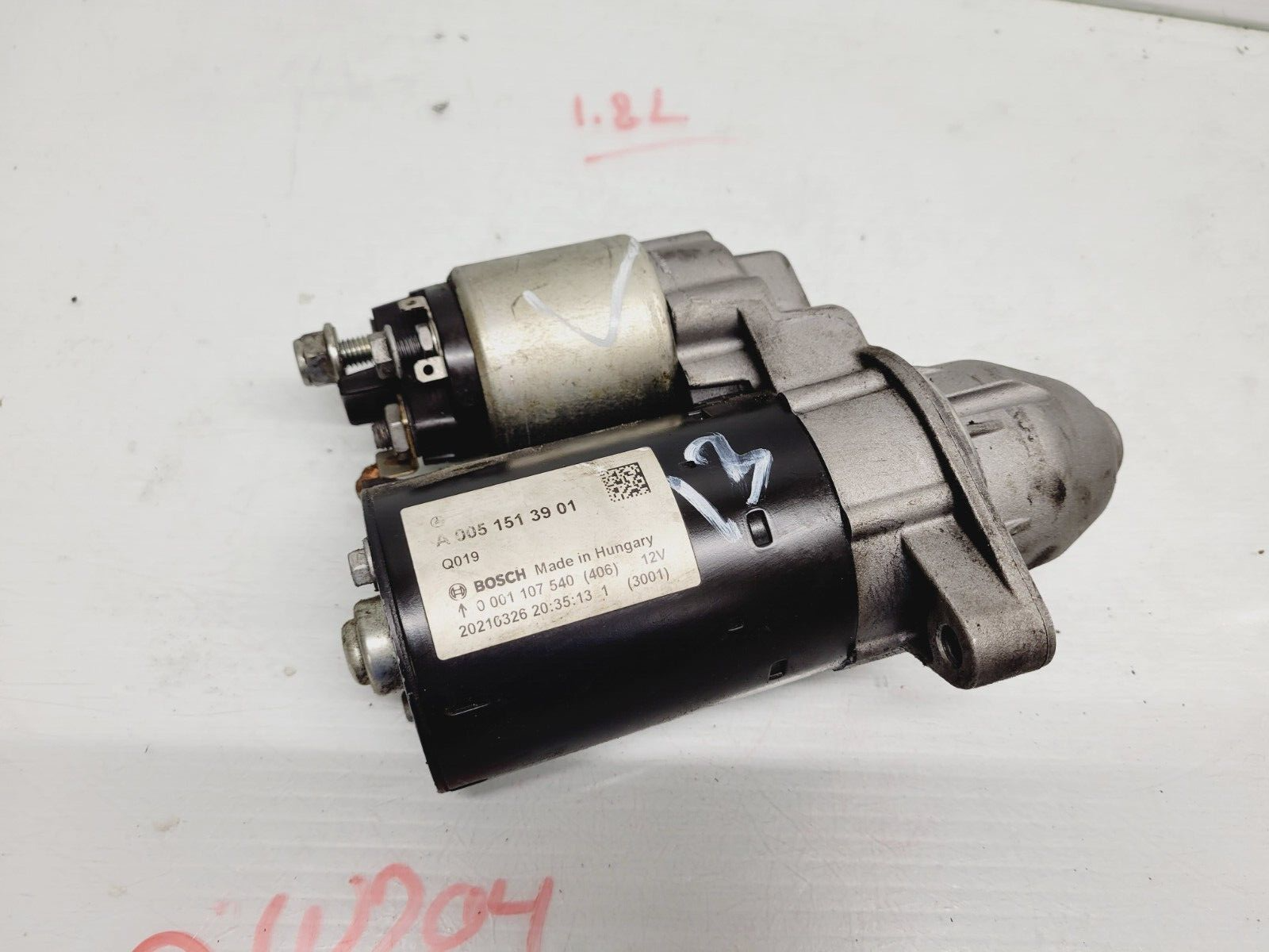 2012-2014 Mercedes C250 1.8L Engine Motor Starter OEM A0051513901