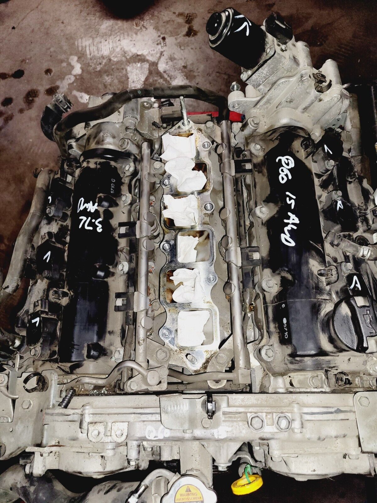 2014-2015 Infiniti Q60 3.7L Awd Engine Motor