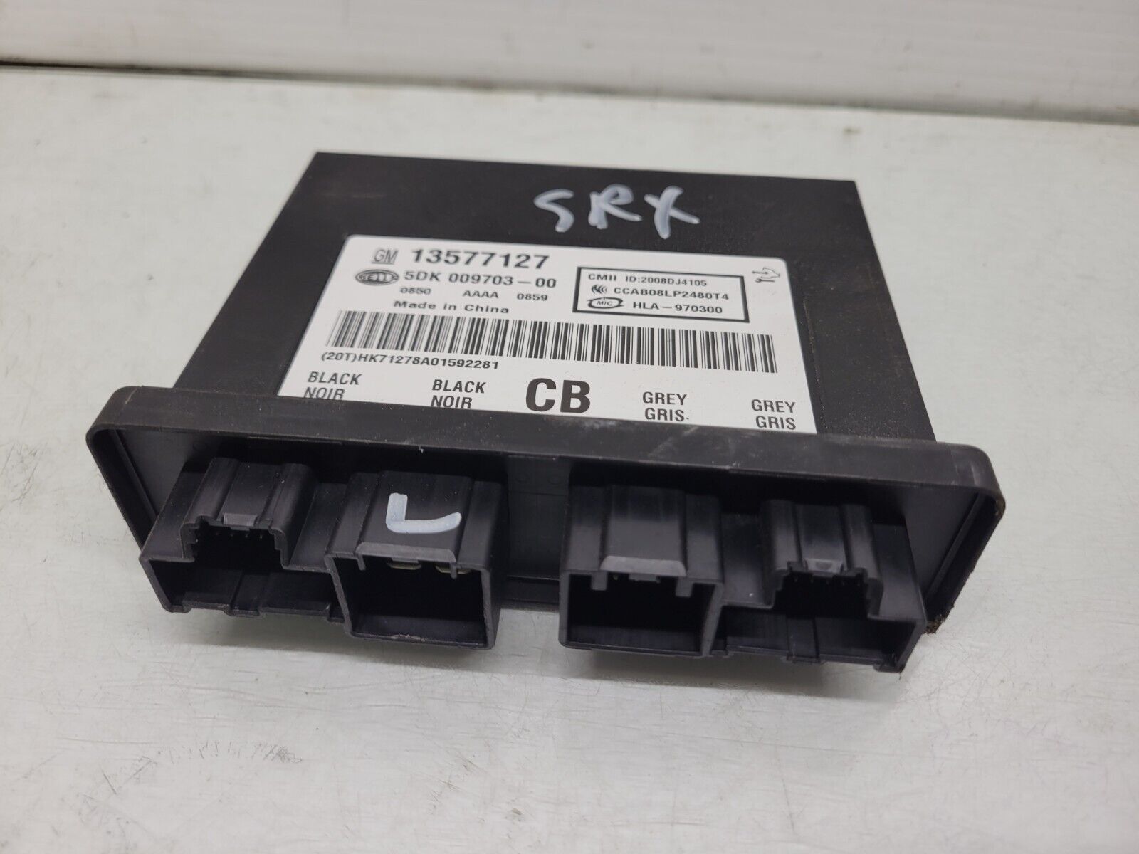 2010-2011 Cadillac Srx Anti Theft Locking Keyless Control Module Oem