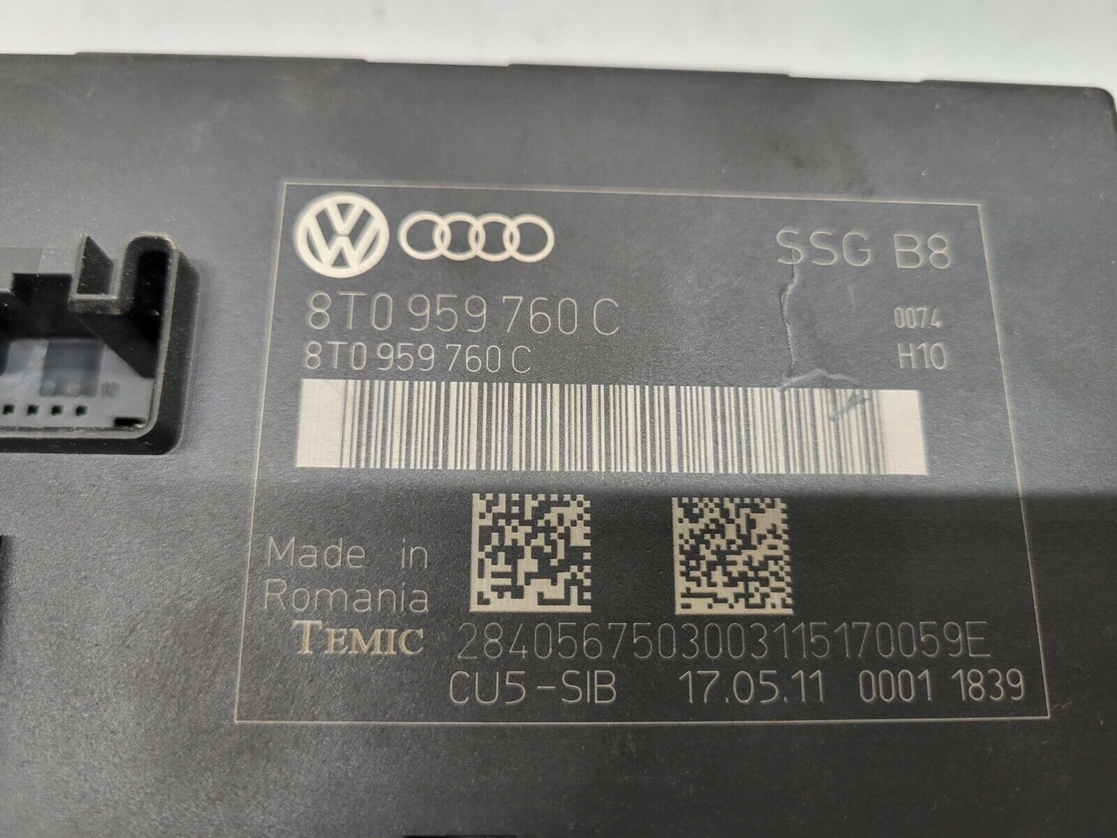 2009-2016 Audi S5 Front Left Or Right Seat Memory Control Module Oem 8T0959760C