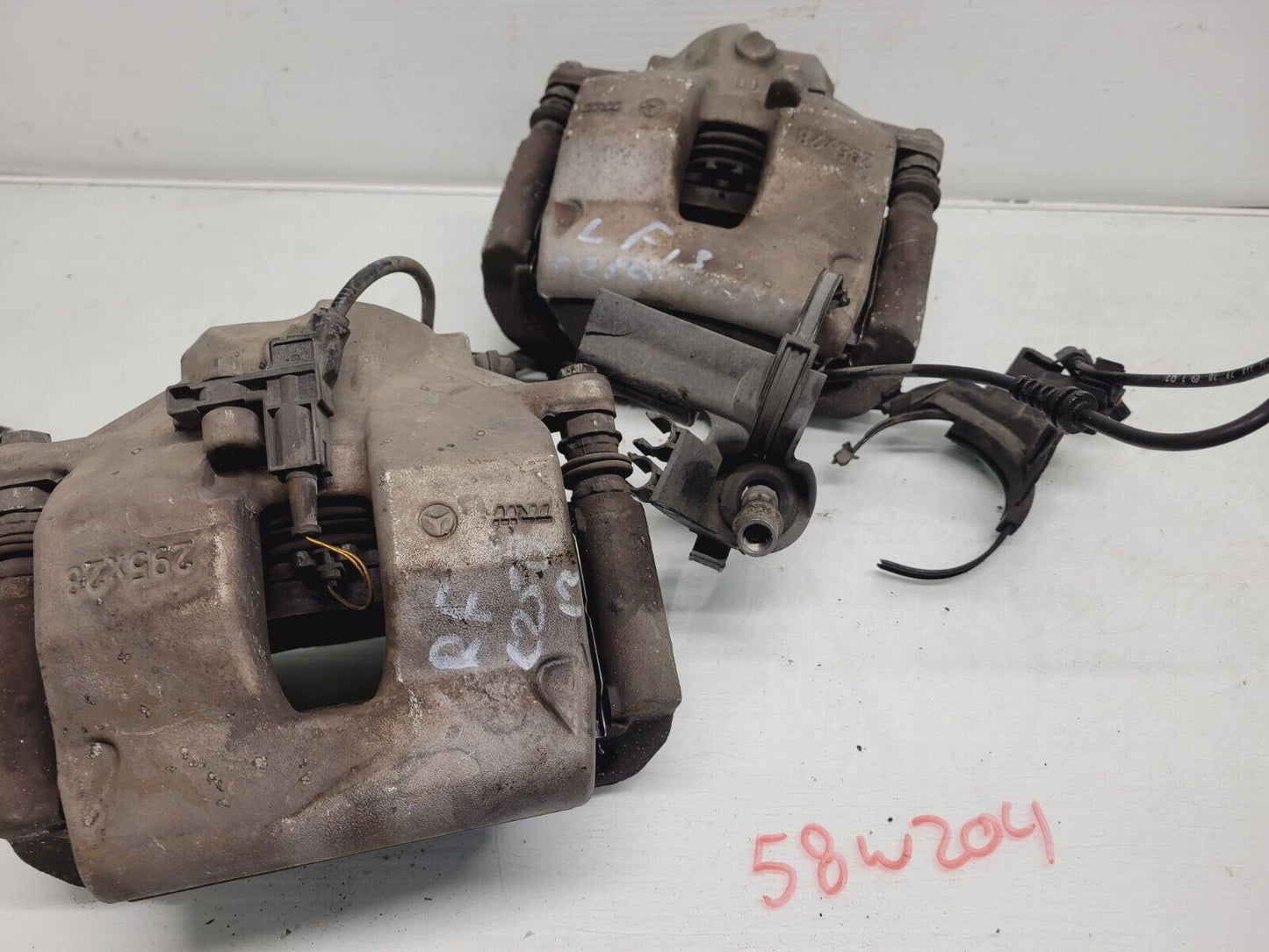 2012-2014 Mercedes C250 C350 Right & Left Front Brake Caliper Pair OEM