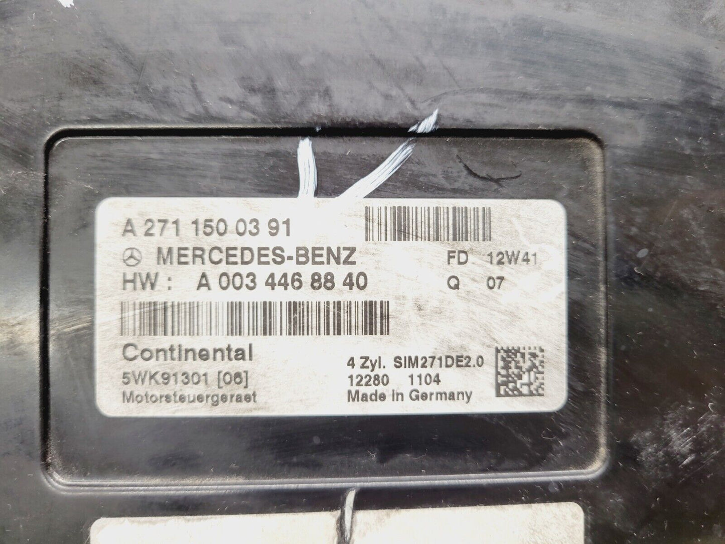 2012-2014 Mercedes C250 1.8L ECU ECM Engine Control Module OEM A2711500391