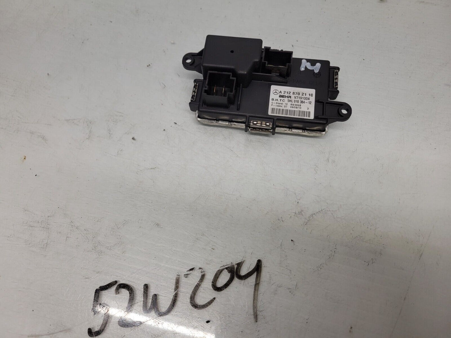 2012-2014 Mercedes C250 Ac Heater Blower Resistor Oem