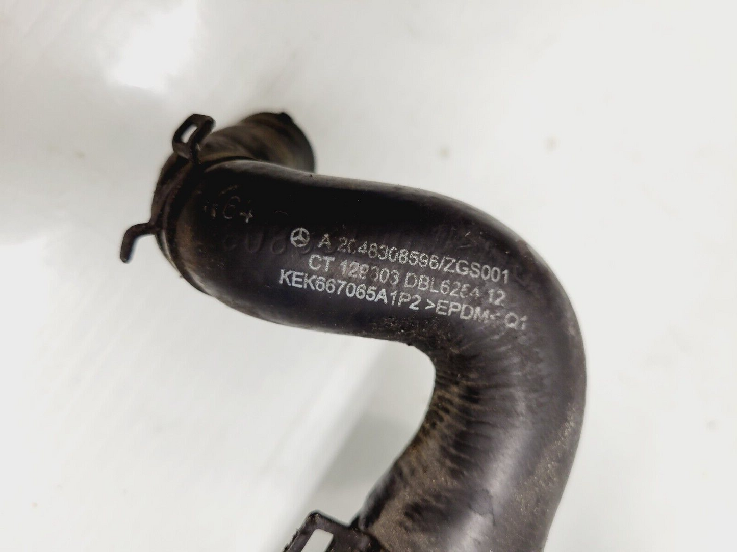 2012-2014 Mercedes C250 1.8L Engine Radiator Coolant Hose Line OEM 2048308596