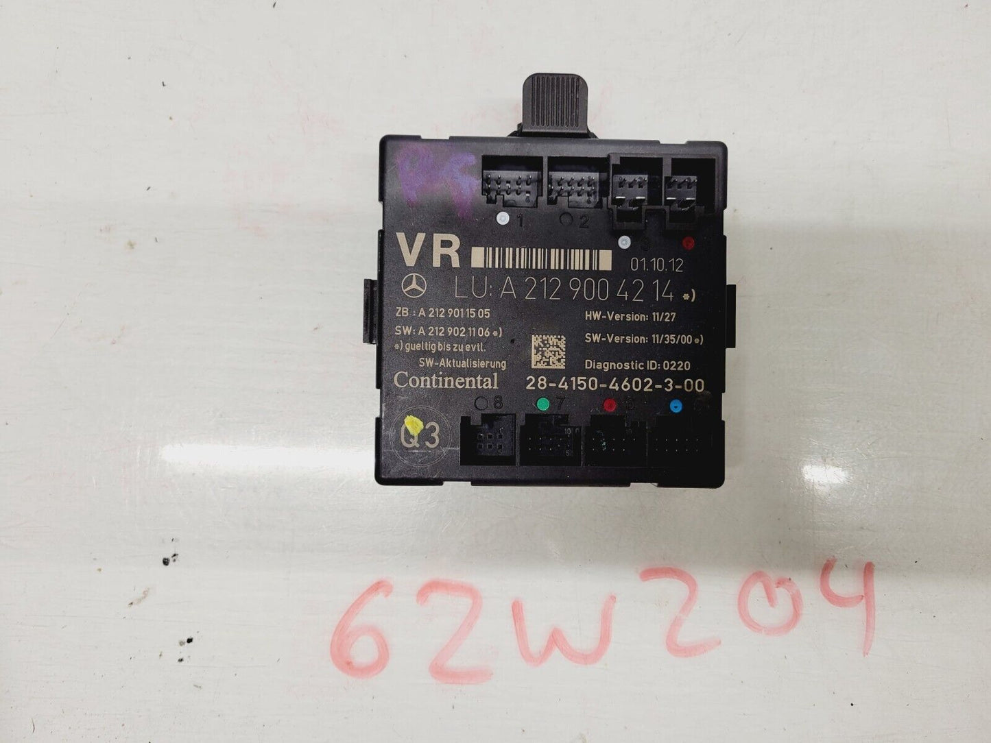 2012-2014 Mercedes C250 C350 Right Front Door Control Module OEM A2189004214