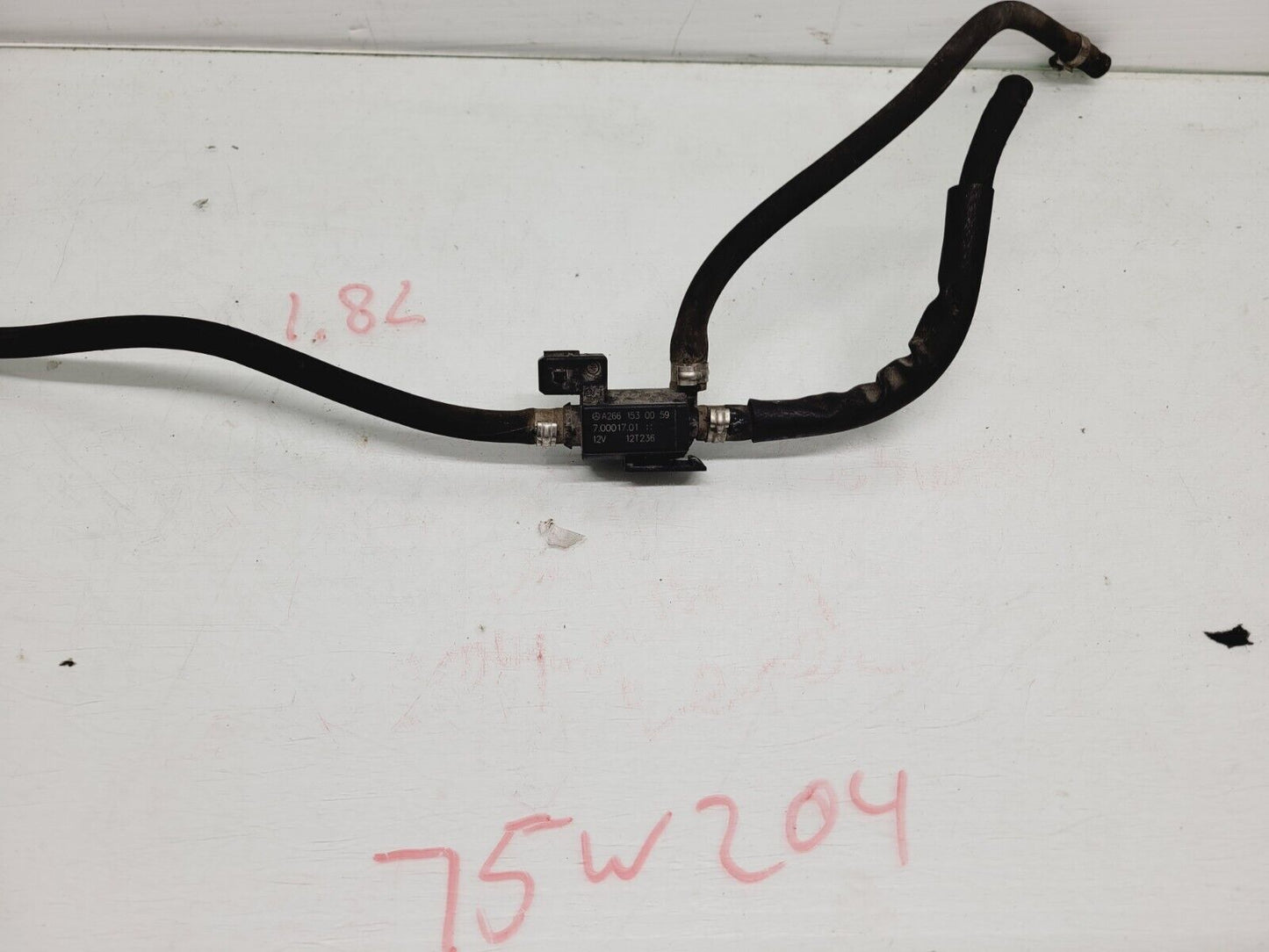 2012-2014 Mercedes C250 1.8L Turbo Boost Solenoid Valve w Hose OEM A2661530059