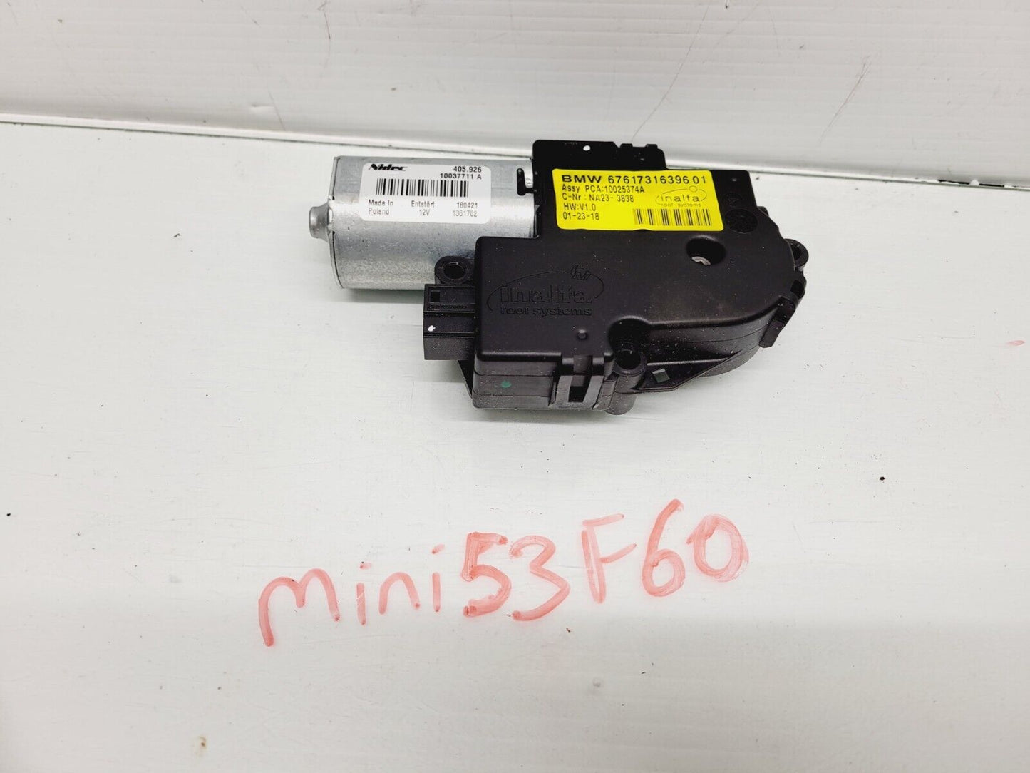 2017-2020 Mini Cooper Countryman Sunroof Moonroof Drive Motor Oem