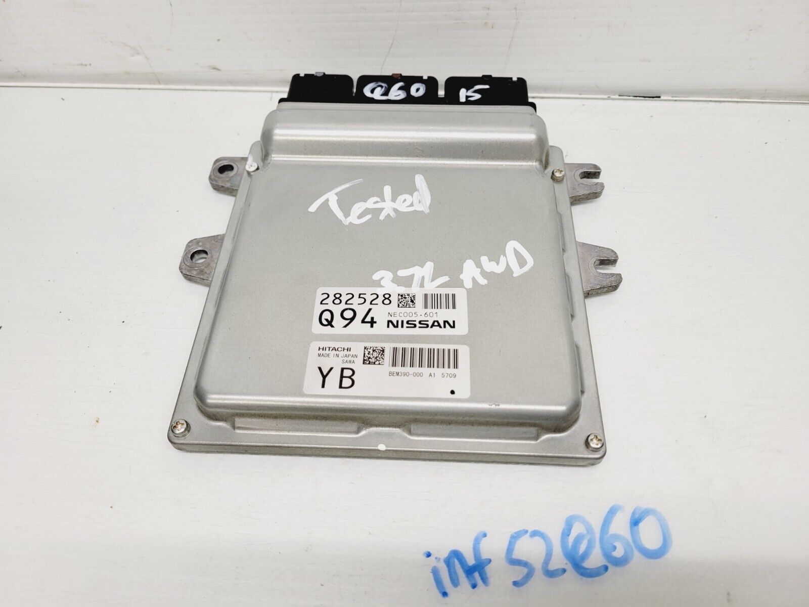 2014-2015 Infiniti Q60 3.7L Ecm Ecu Engine Computer Module Oem