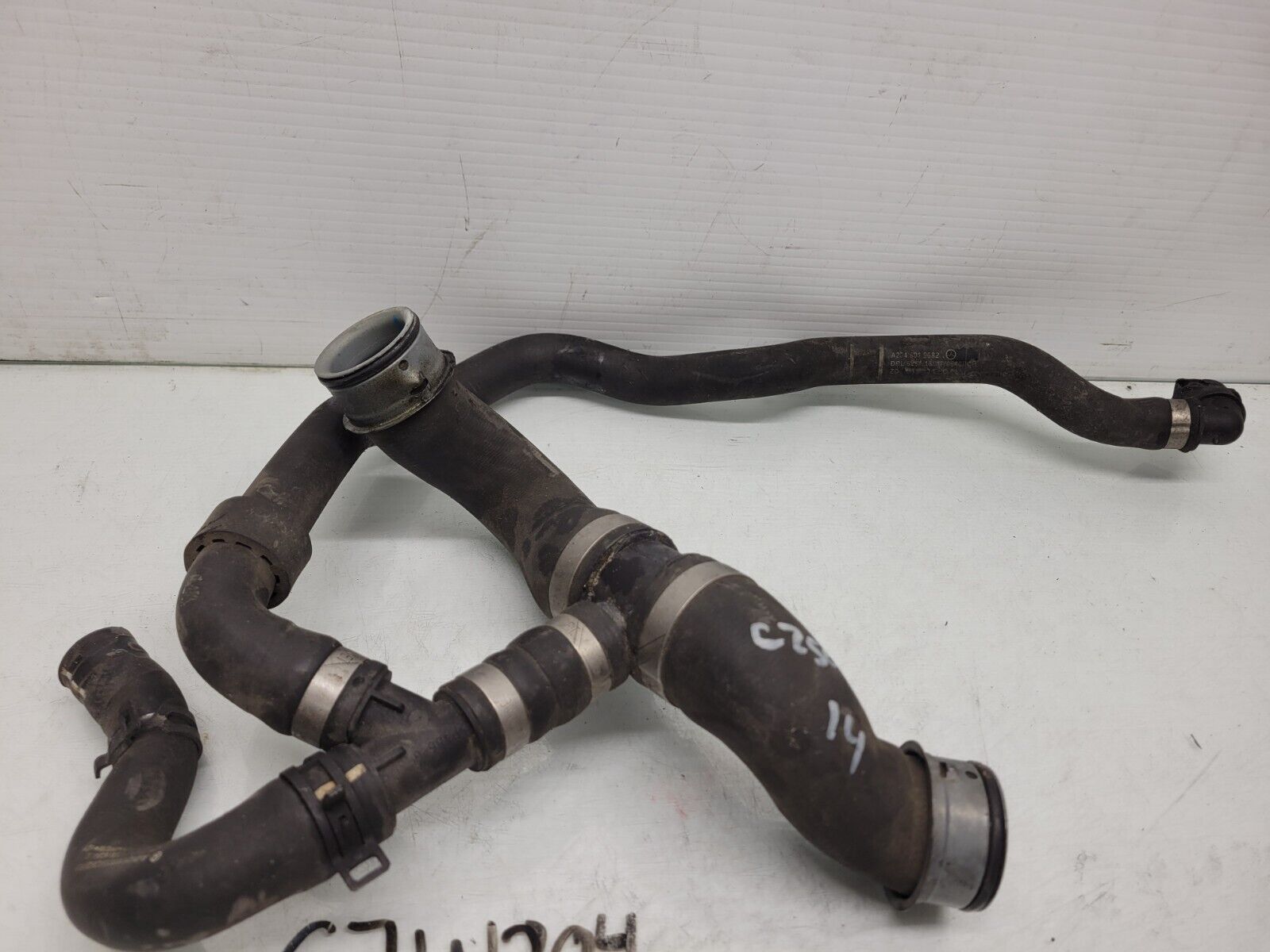 2012-2014 Mercedes C250 1.8L Engine Motor Cooling Radiator Hose Pipe Oem