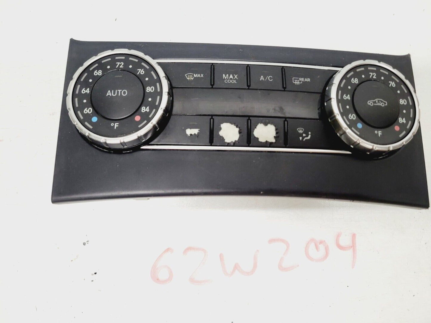 2012-2014 Mercedes C250 C350 AC Heater Climate Switch Control OEM A2049006808