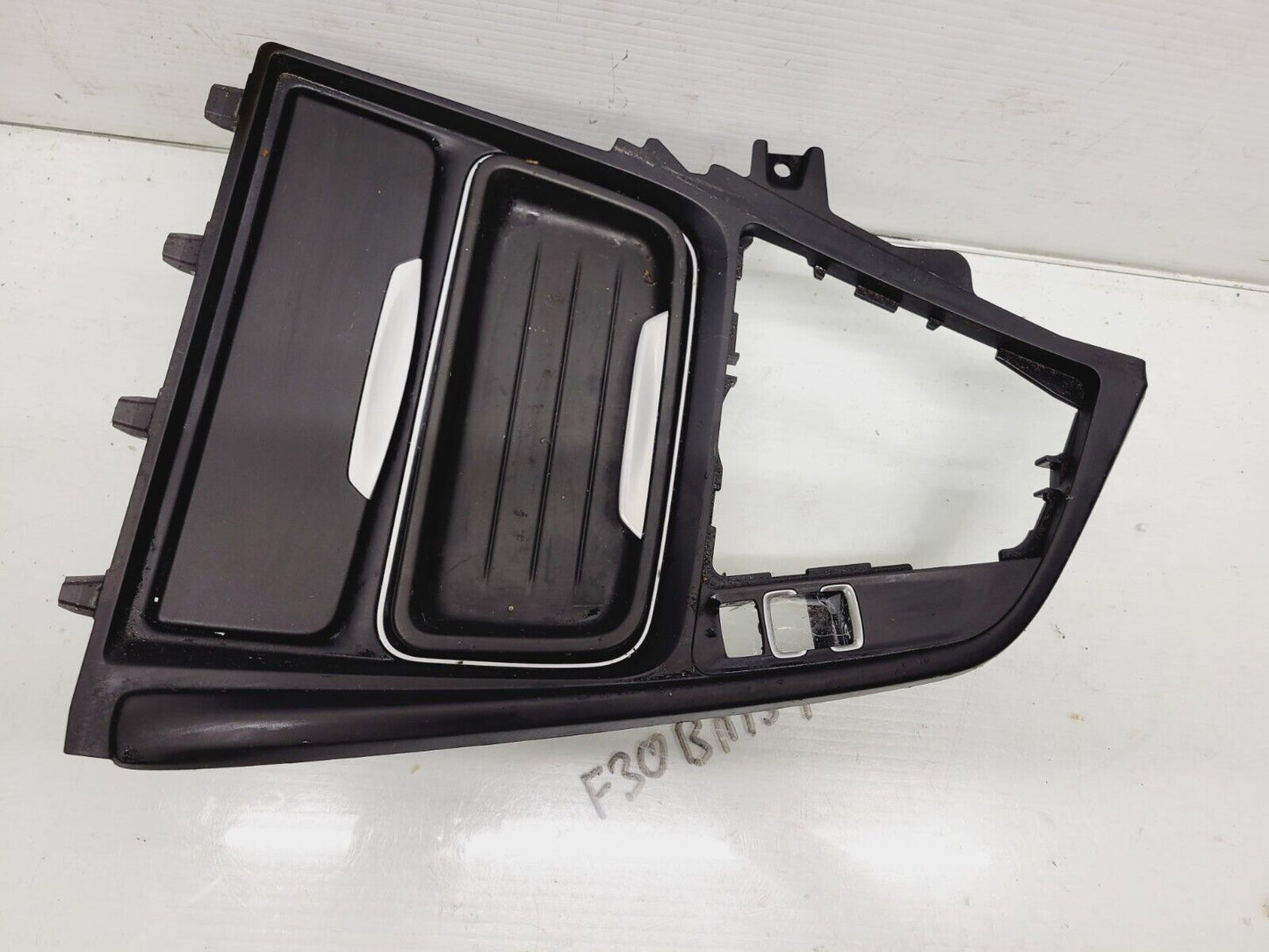 2012-2016 BMW 328I 335I F30 Center Console Cup Holder Panel Cover Bezel Oem