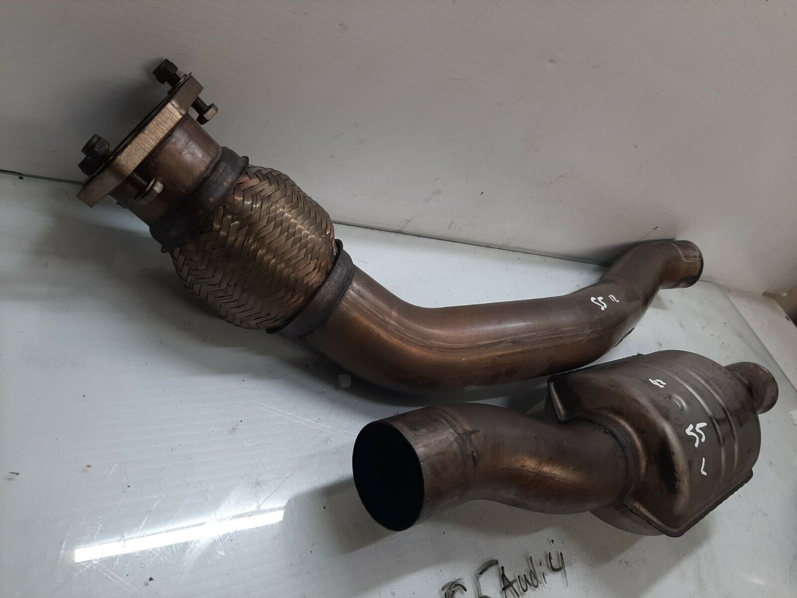 2008-2012 Audi S5 4.2L Exhaust Down Pipe  Oem