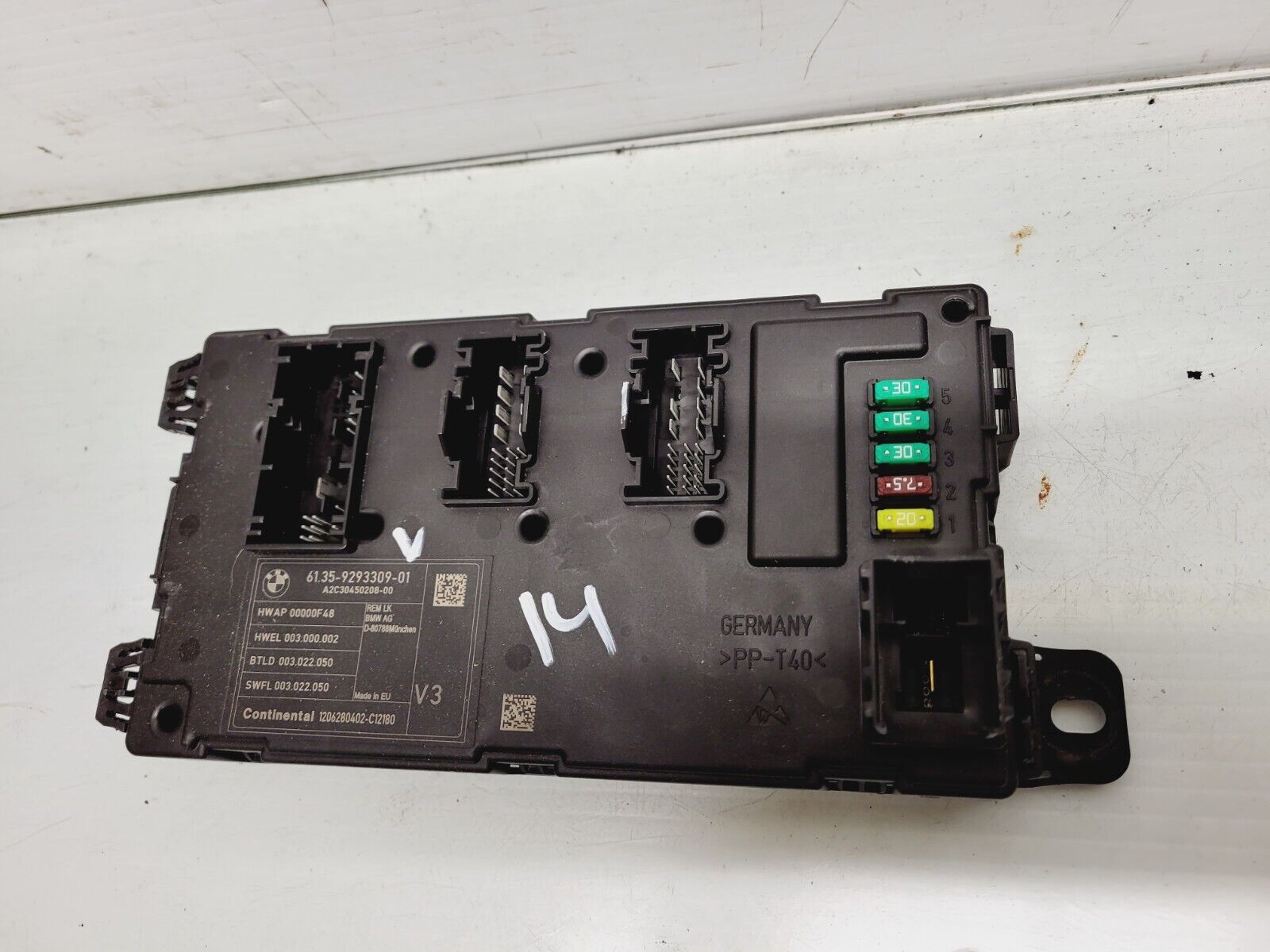 2012-2015 BMW 328I F30 Rear Bcm Body Control Module Oem