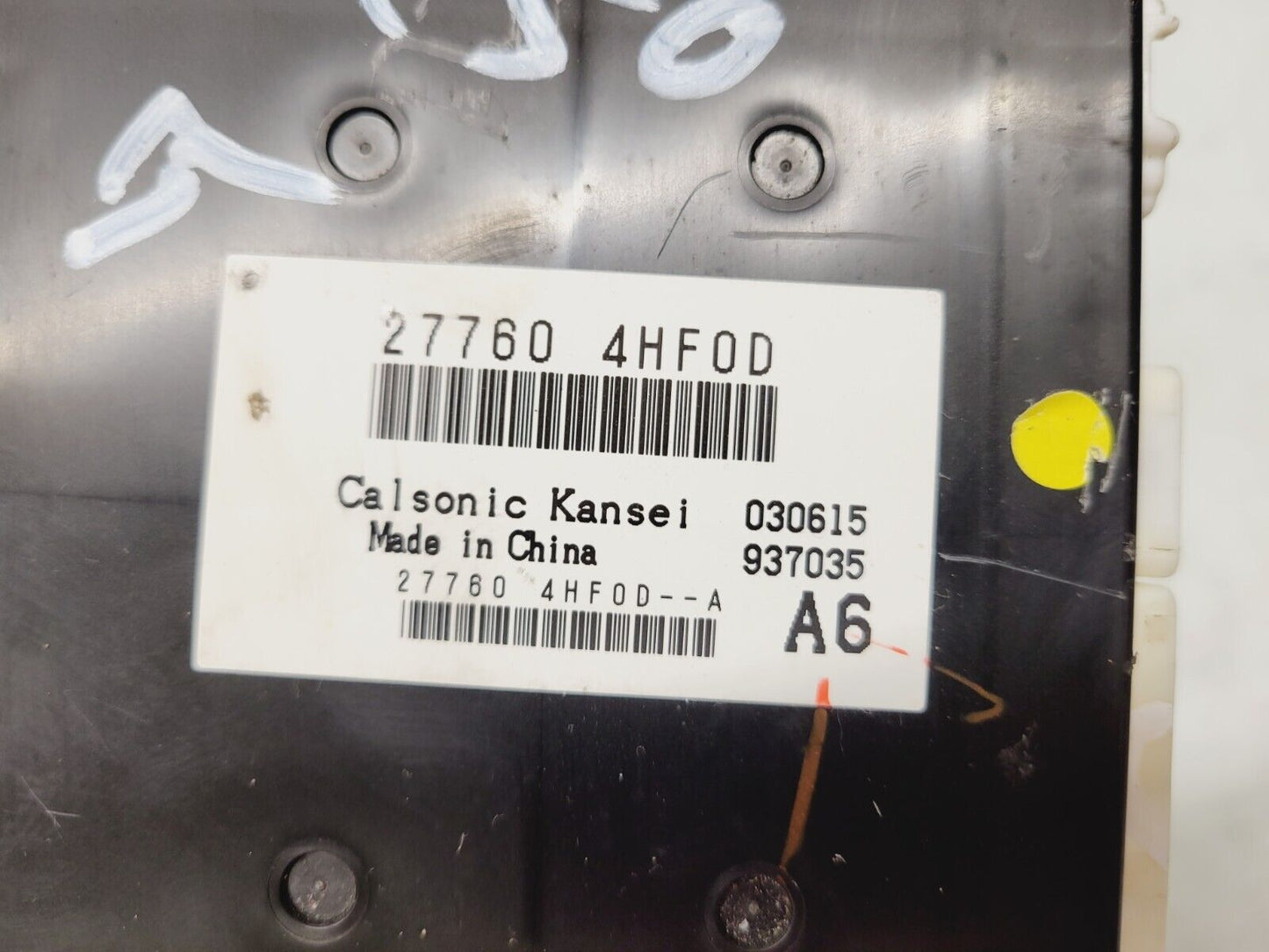 2015-2016 Infiniti Q50 Temperature Climate Control Module 277604Hf0D