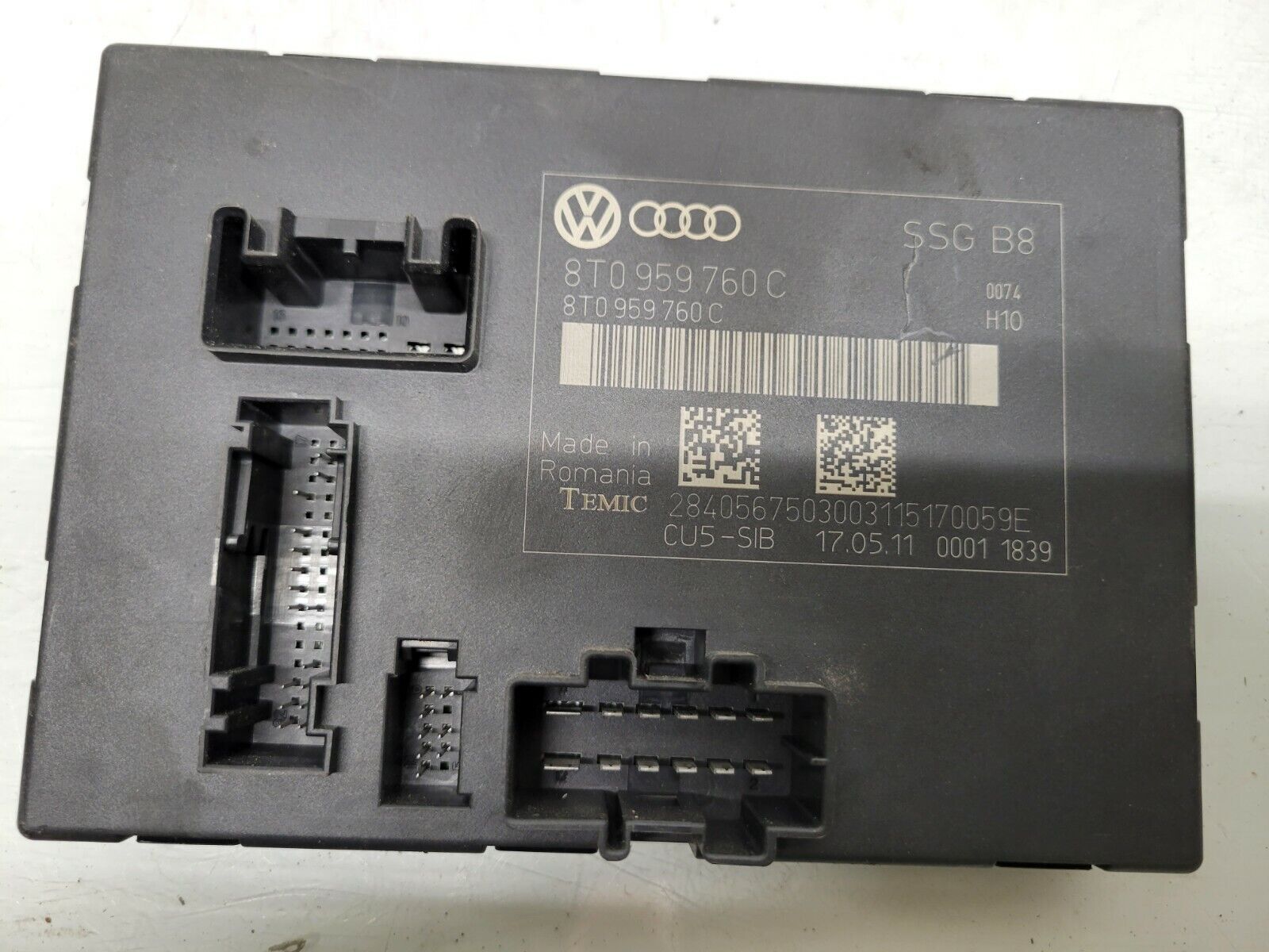 2009-2016 Audi S5 Front Left Or Right Seat Memory Control Module Oem 8T0959760C