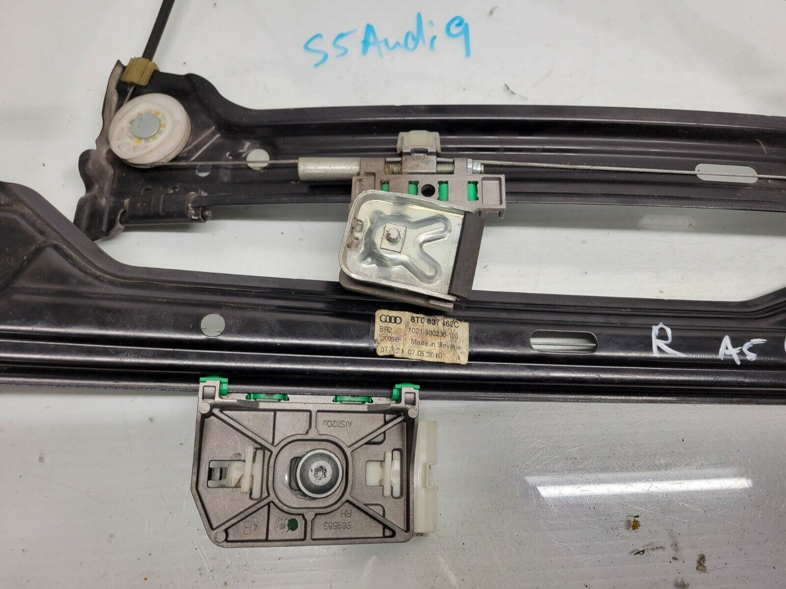 2008-2016 Audi A5 Right Front Passenger Door Window Regulator Oem