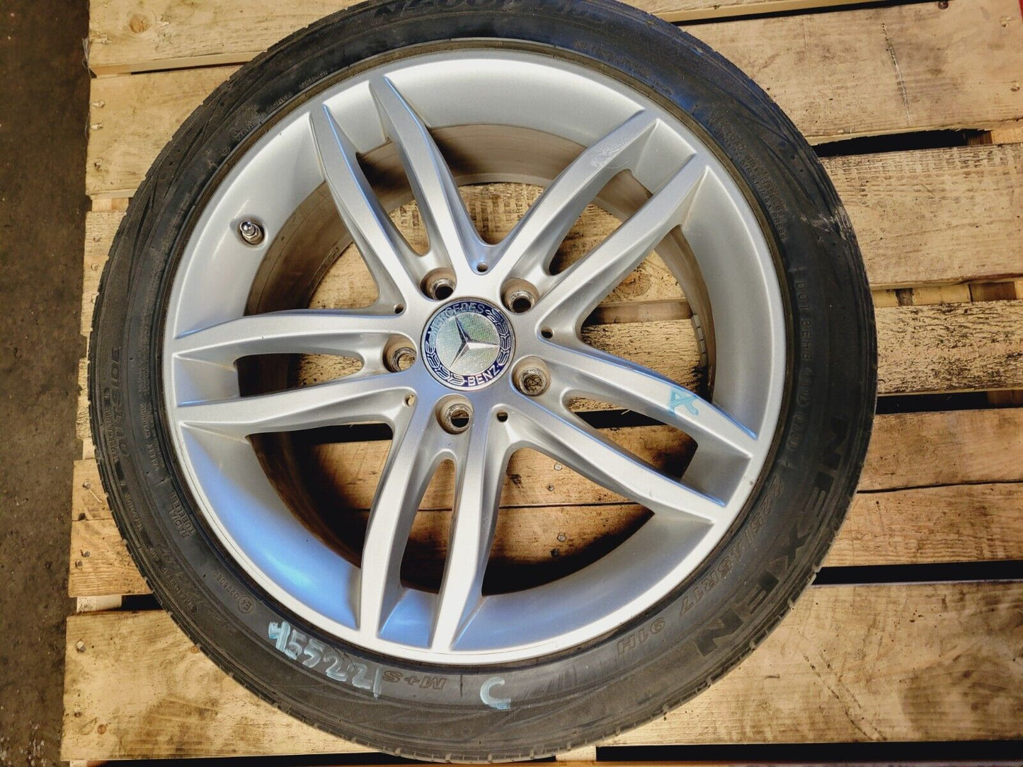 2008-2014 Mercedes C250 C300 C350 Wheel Rim Tire  17 inches 225/45 OEM