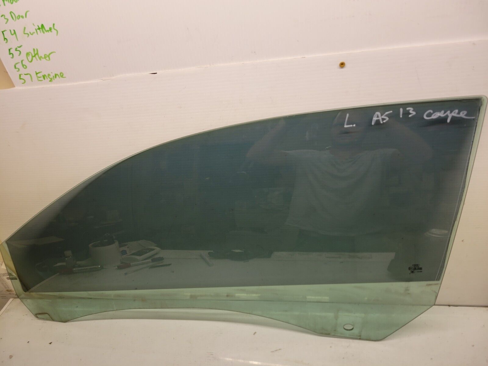 2013-2016 Audi A5 Coupe Left Driver Window Glass Oem