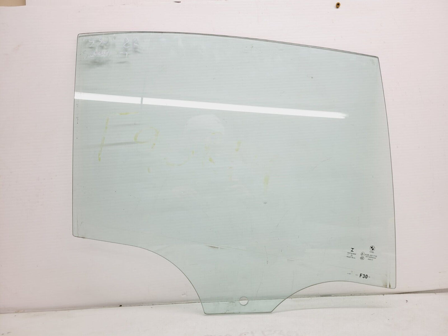 2016-2018 BMW 320I 330I 340I Right Rear Window Glass Oem