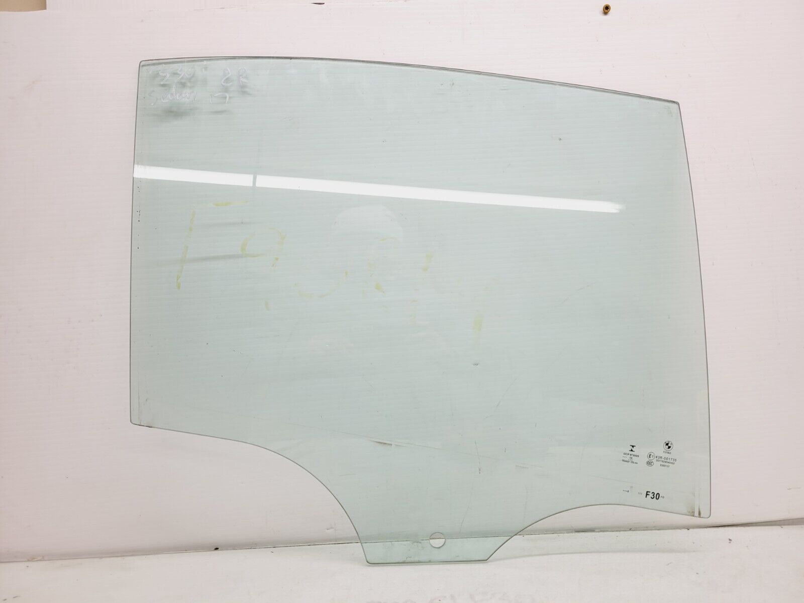 2016-2018 BMW 320I 330I 340I Right Rear Window Glass Oem