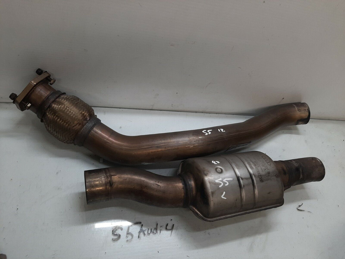 2008-2012 Audi S5 4.2L Exhaust Down Pipe  Oem