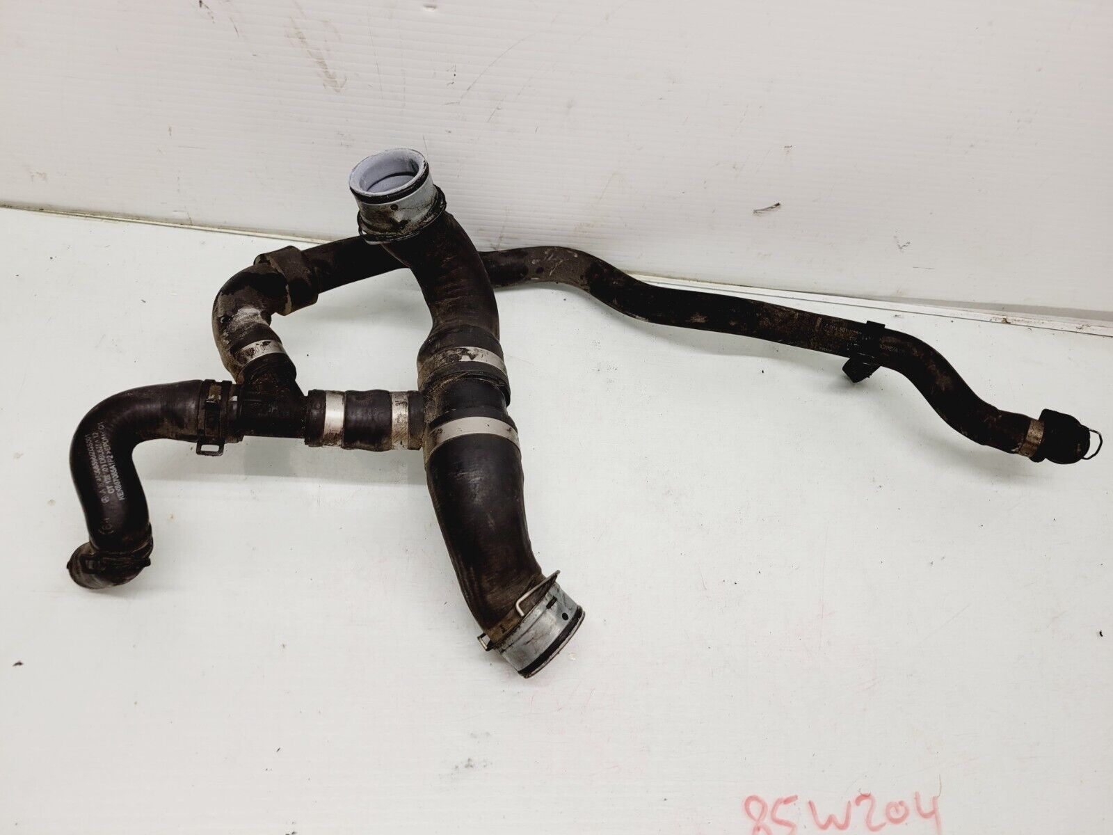 2012-2014 Mercedes C250 1.8L Engine Radiator Coolant Hose Line OEM 2048308596