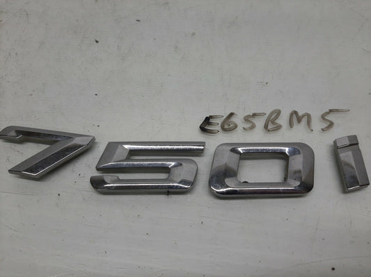 2006-2008 BMW 750I Trunk Emblem Badge Oem