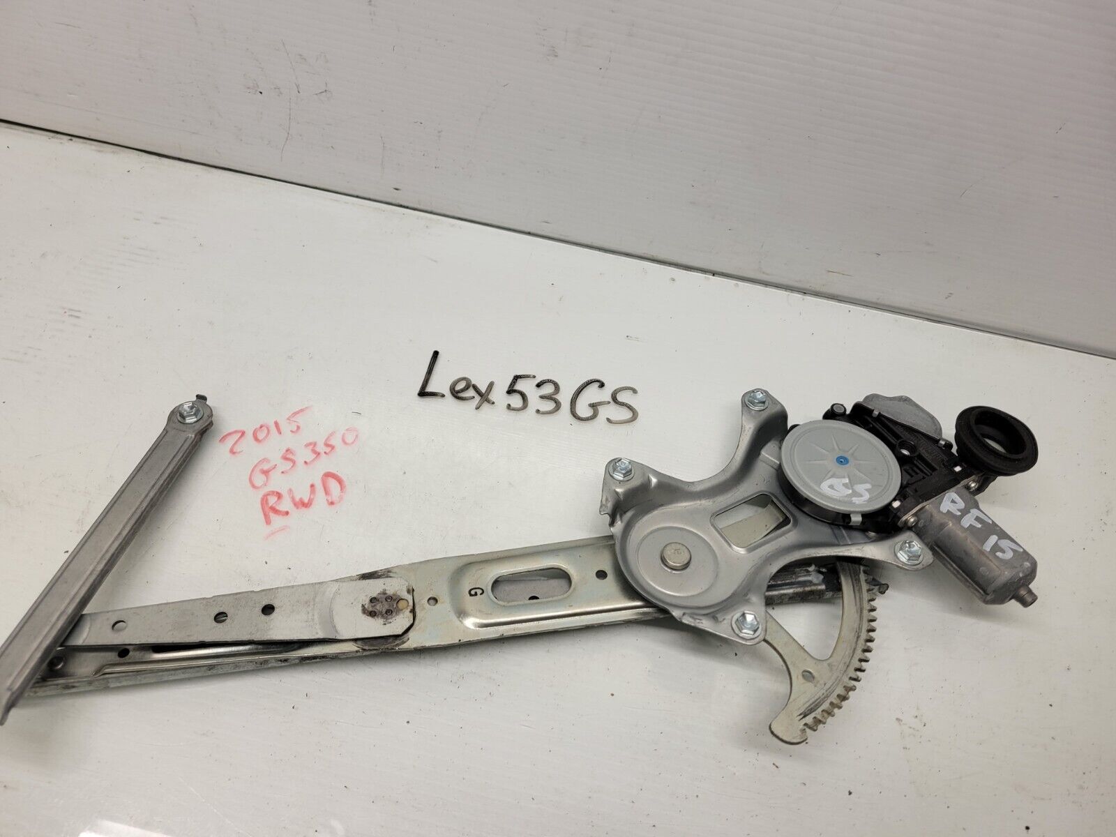 2013-2015 Lexus Gs350 Gs450H Right Front Window Regulator W Motor Oem