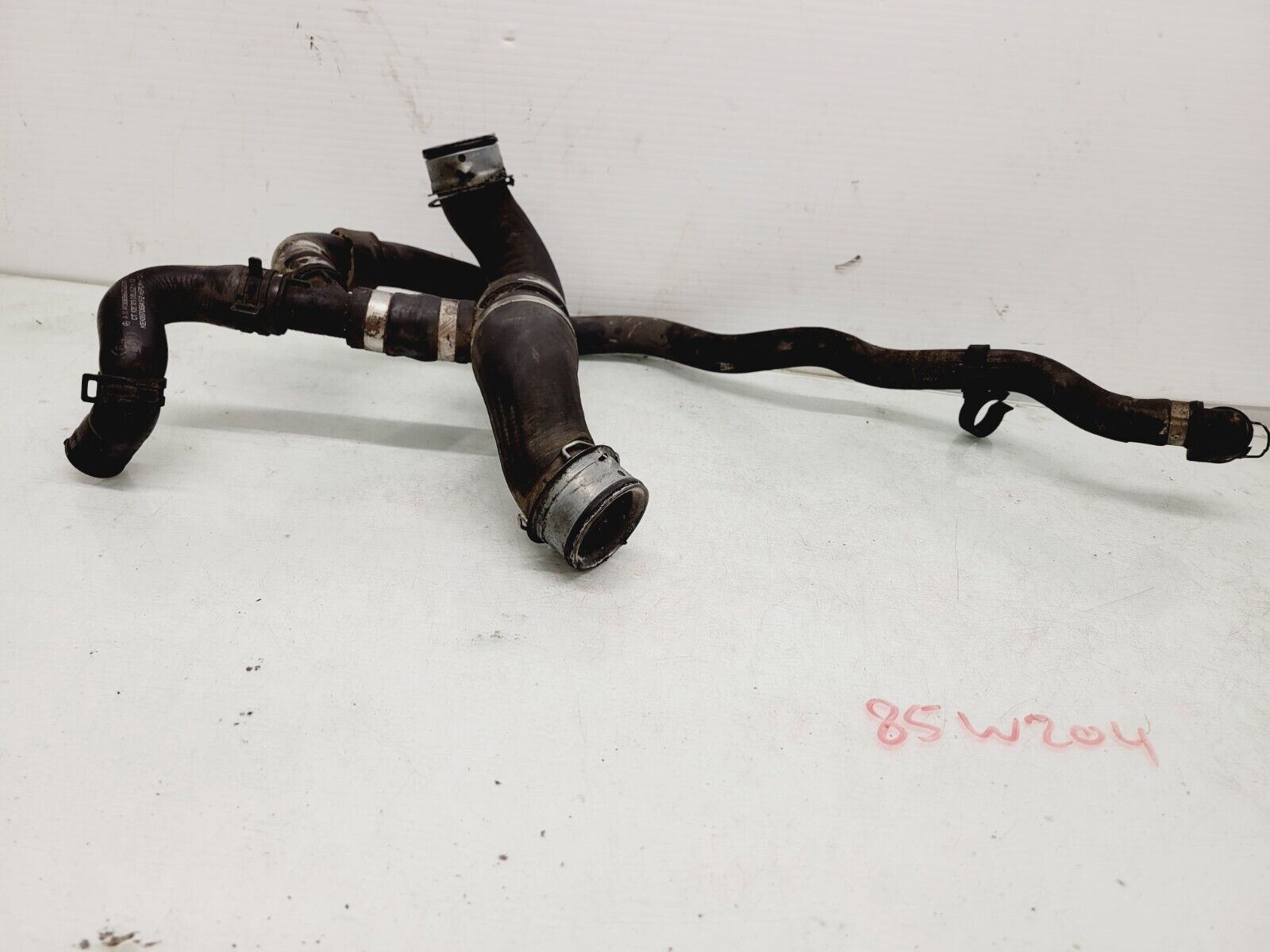 2012-2014 Mercedes C250 1.8L Engine Radiator Coolant Hose Line OEM 2048308596