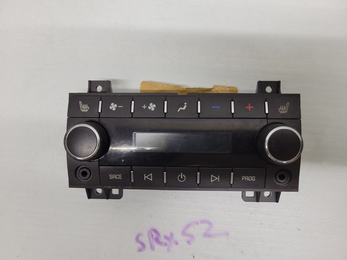 2010-2012 Cadillac Srx Ac Climate Heater Radio  Control Module Oem