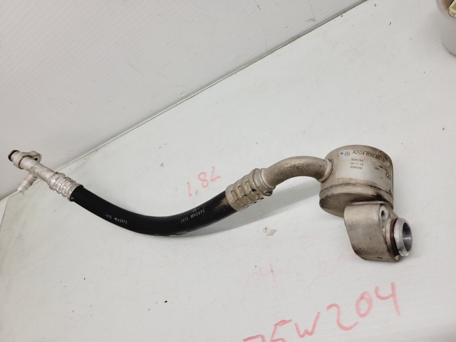 2012-2014 Mercedes C250 AC Air Conditioning Pressure Line Hose OEM A2048308515