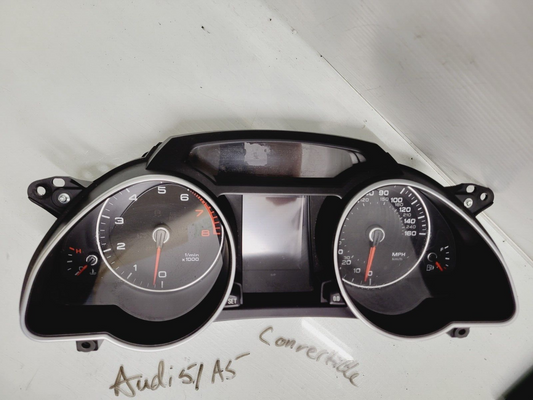 2010-2014 Audi A5 Convertible Instrument Cluster Speedometer Oem