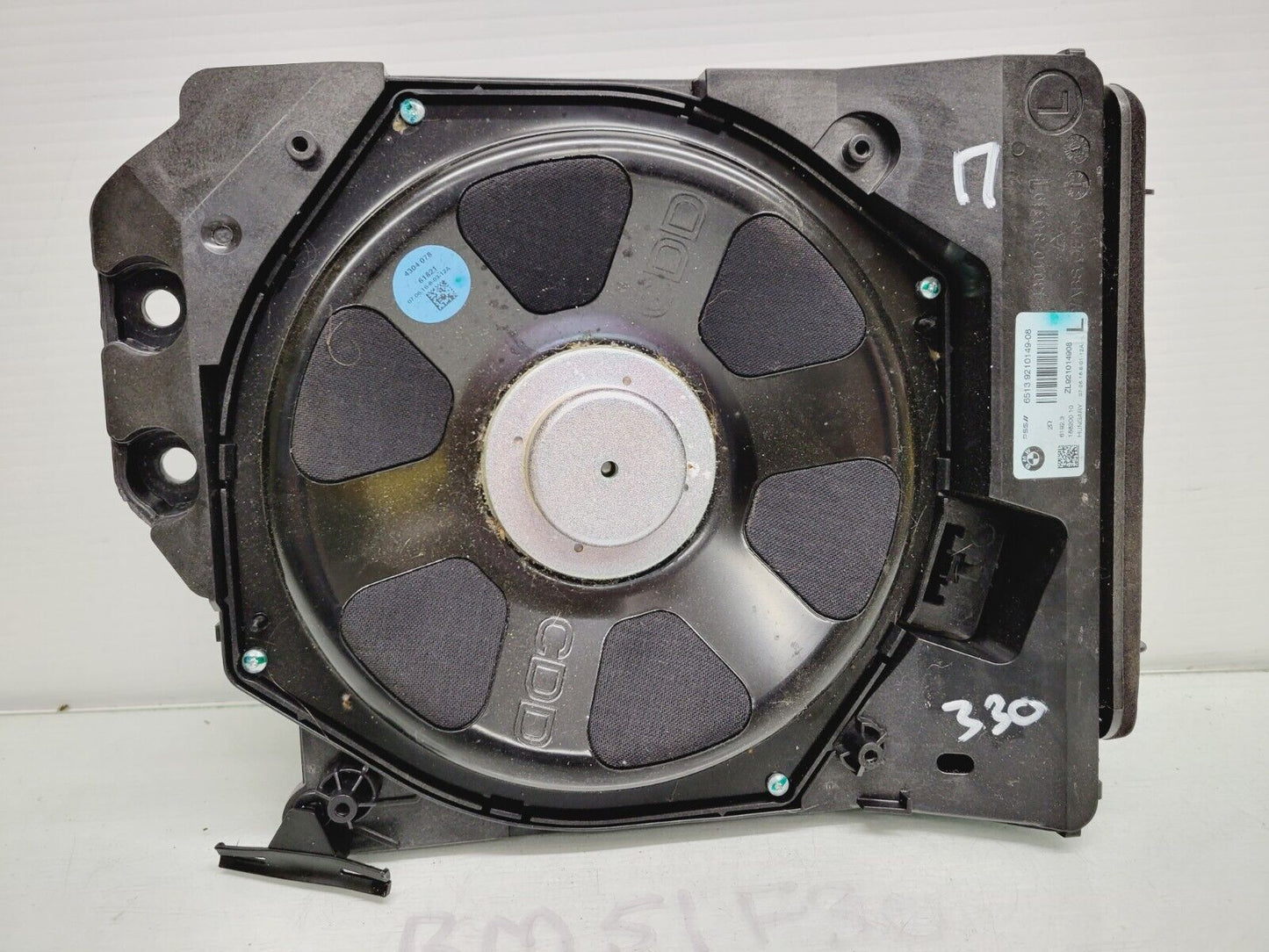 2016-2018 BMW 320I 330I 340I Stereo Audio Sound Speaker Subwoofer Left Oem