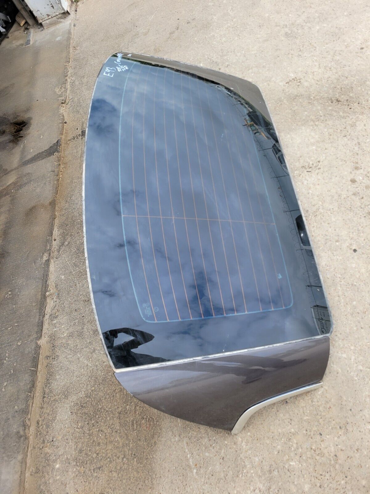 2007-2013 BMW 328I 335I Convertible Roof Rear Top Glass Oem