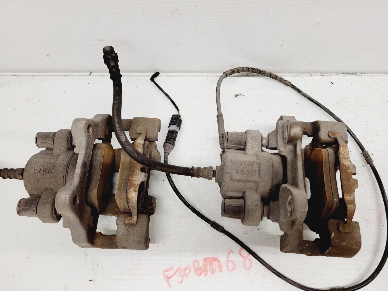 2016-2018 BMW 320I 330I Xdrive Right & Left Rear Brake Caliper Pair Oem