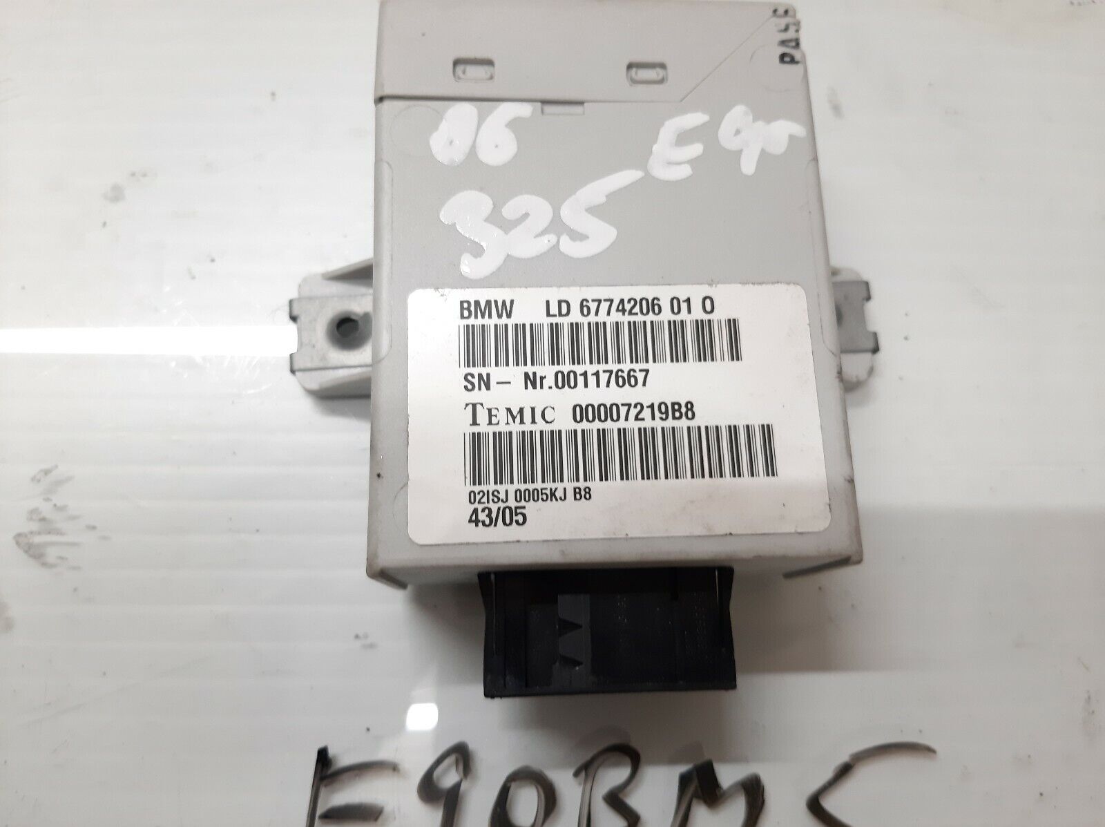 2006-2008 BMW 325I 328I 330I Cruise Control Module Oem 6774206