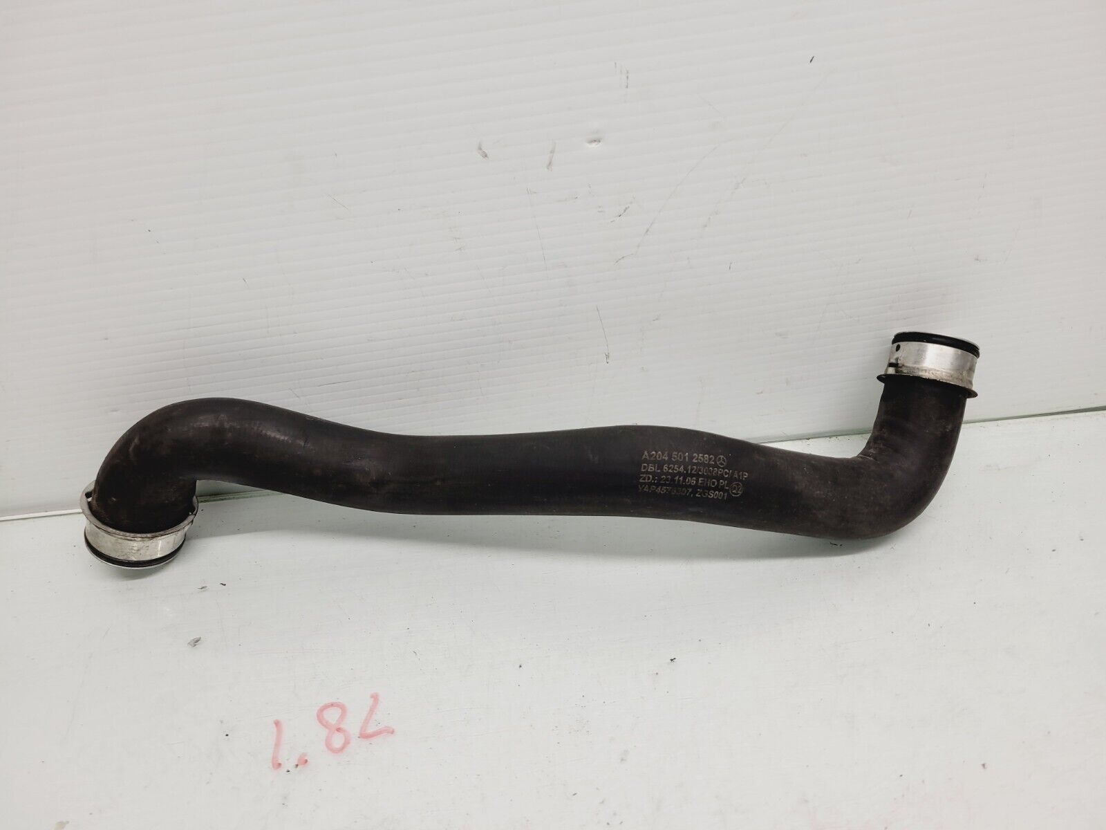 2012-2014 Mercedes C250 1.8L Left Turbo Intercooler Hose OEM A2045282582