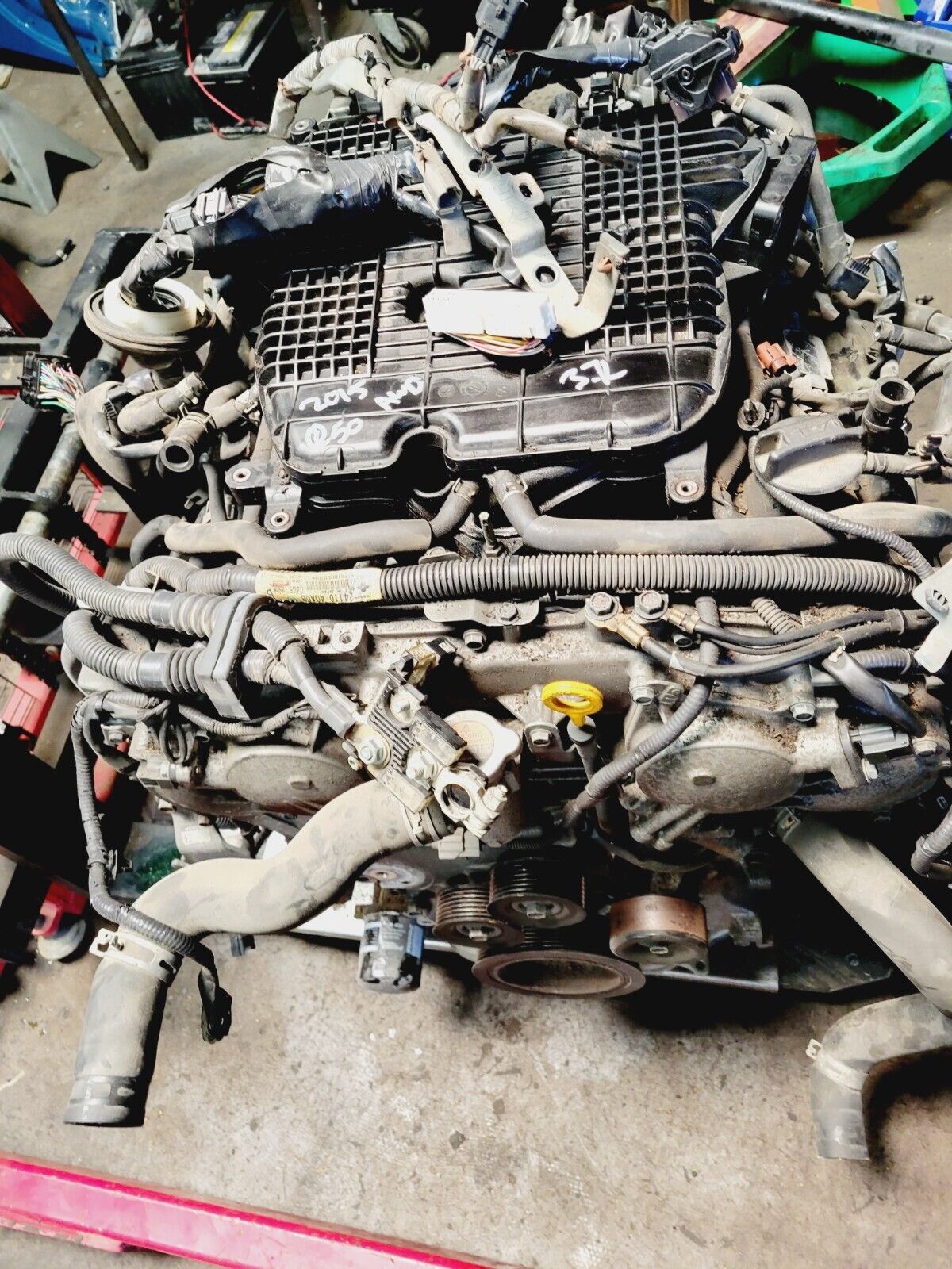 2014-2015 Infiniti Q50 3.7L ENGINE AWD MOTOR