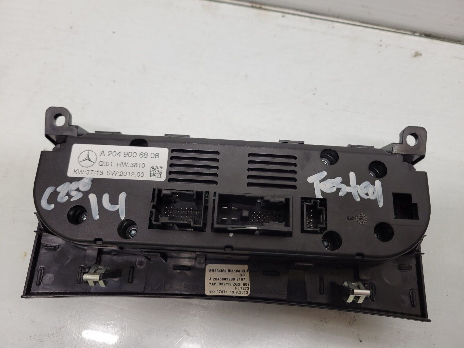 2012-2014 Mercedes C250 Ac Heater Climate Control Oem