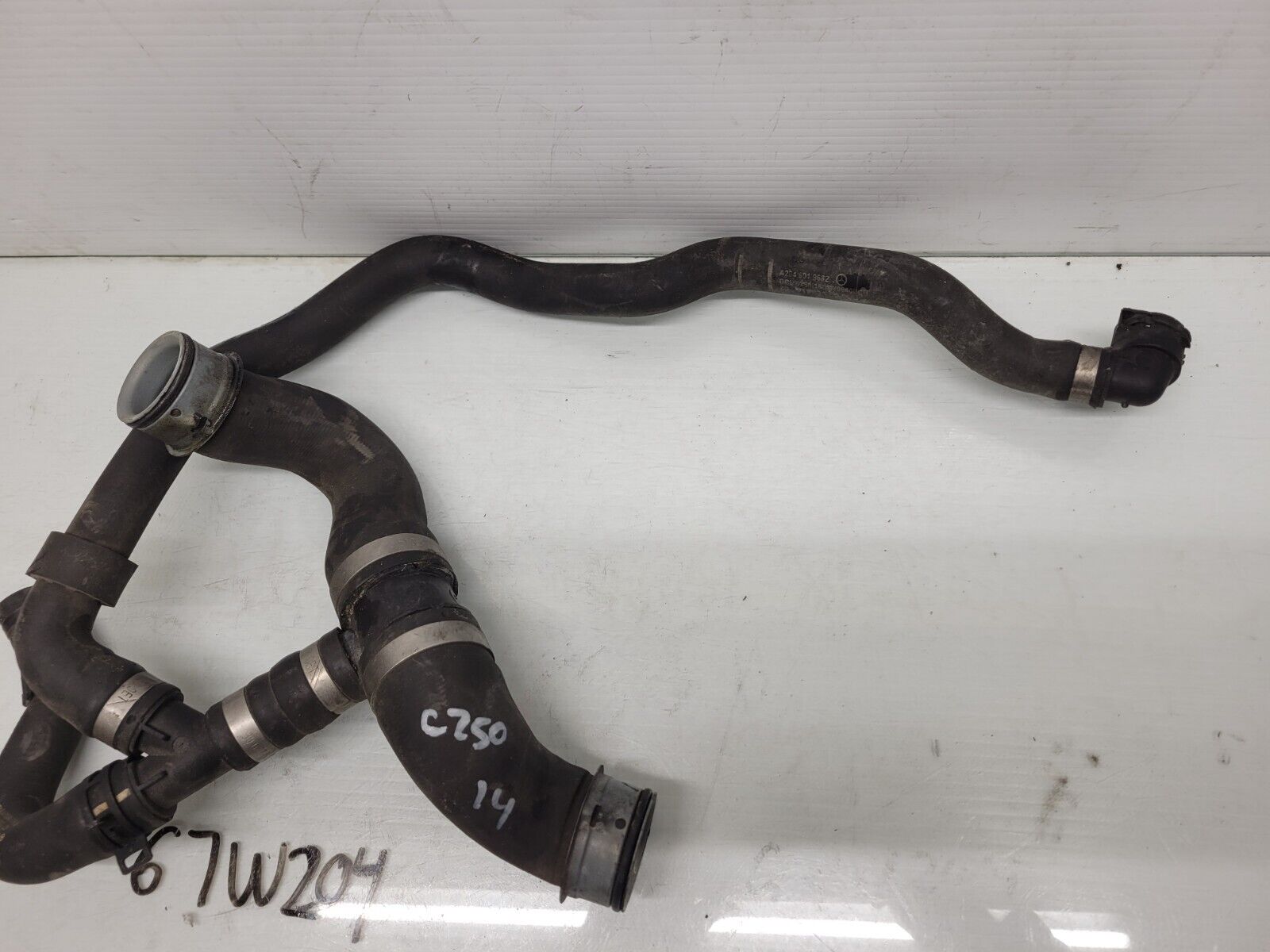 2012-2014 Mercedes C250 1.8L Engine Motor Cooling Radiator Hose Pipe Oem