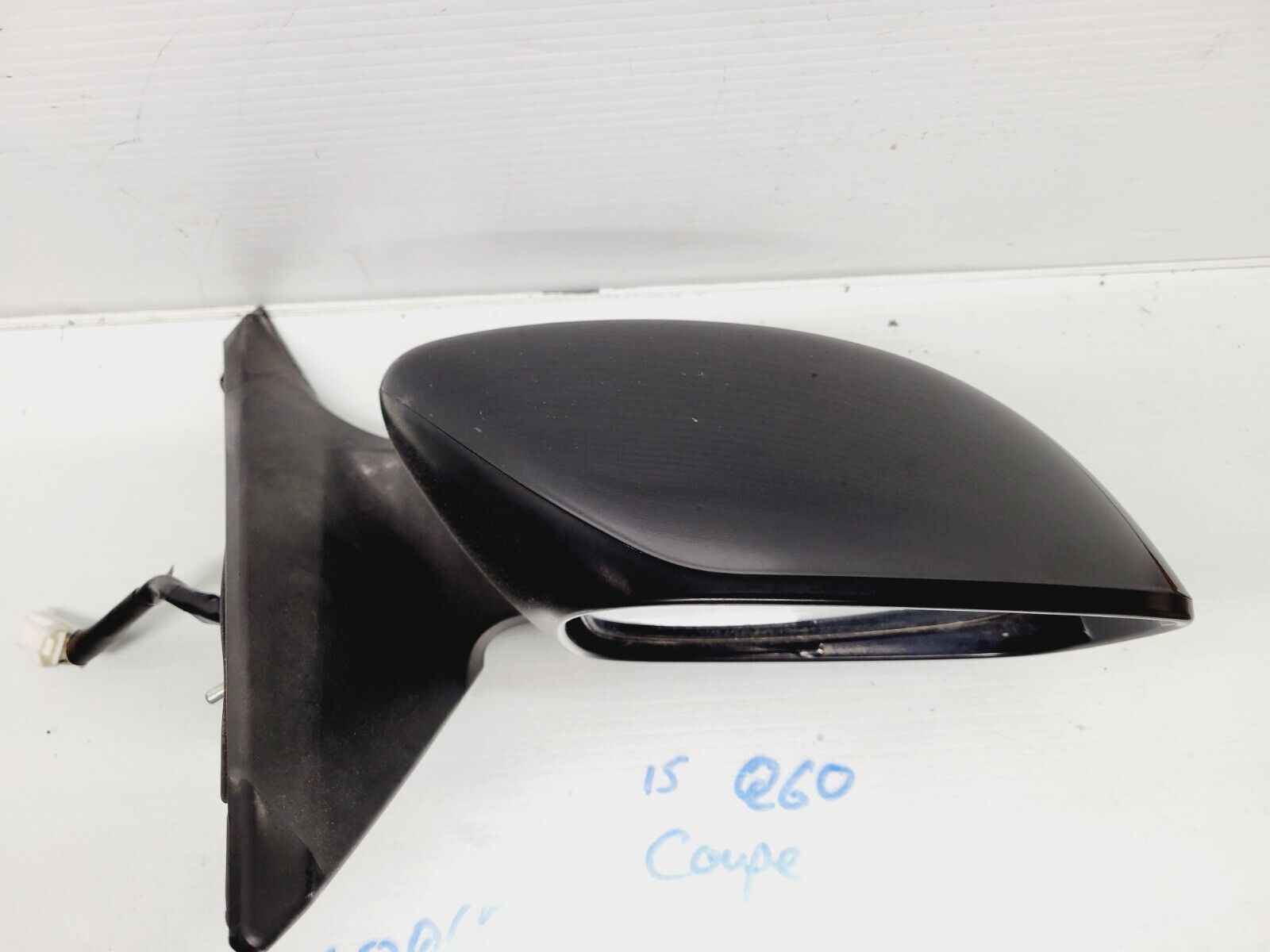 2014-2015 Infiniti Q60 Coupe Right Passenger Exterior Door Mirror Black Oem