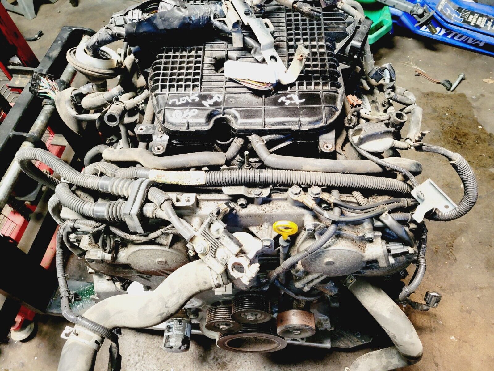 2014-2015 Infiniti Q50 3.7L ENGINE AWD MOTOR