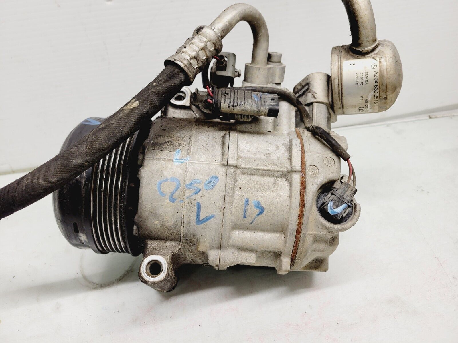 2012-2014 Mercedes C250 A/C Compressor w Hoses