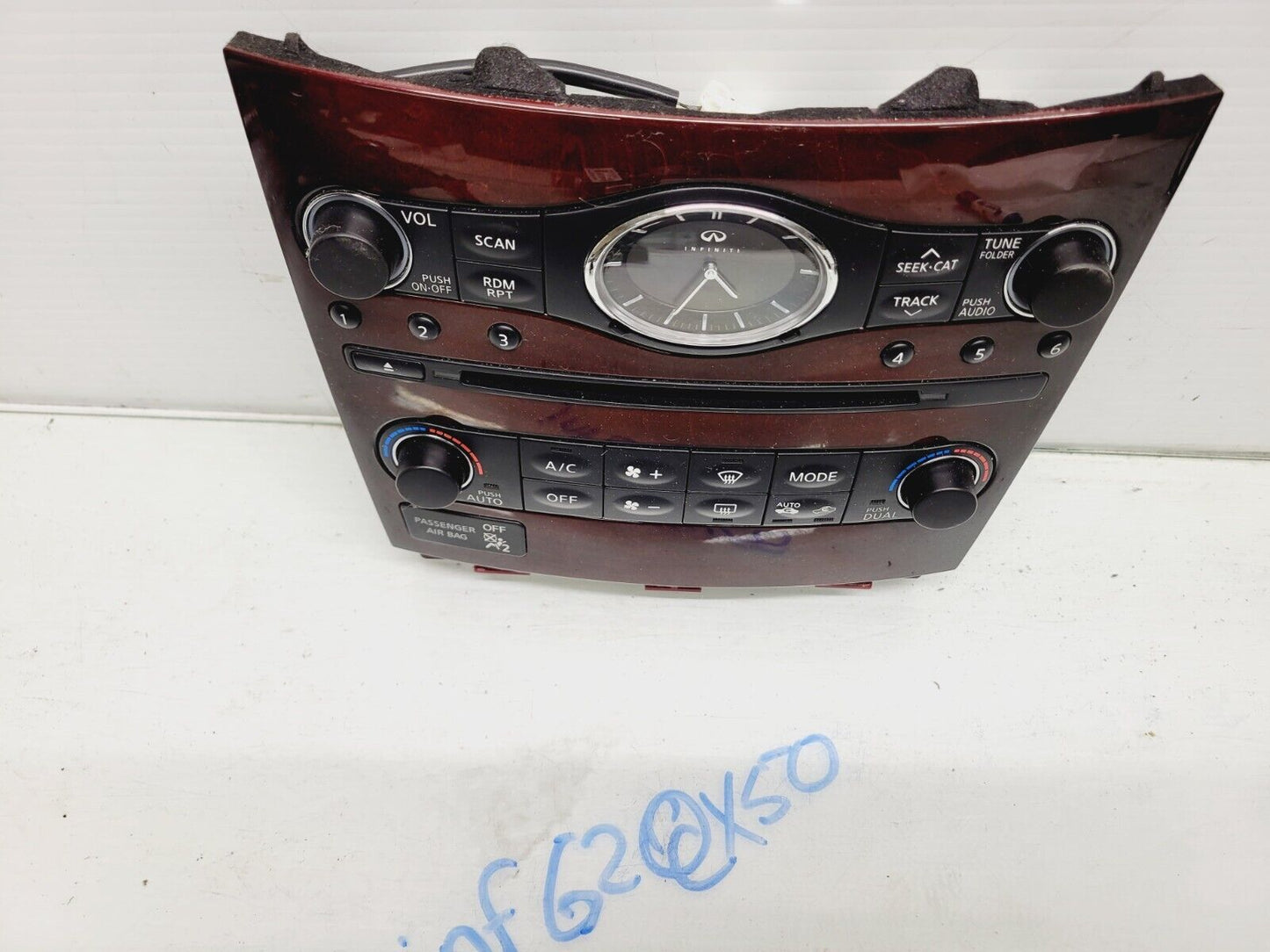 2014-2017 Infiniti Qx50 Climate Temperature Control Radio Nav Panel Oem